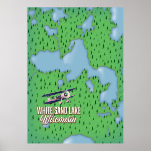 Poster White sand lake Wisconsin