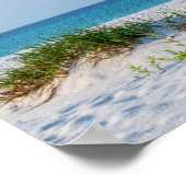 Poster White Sandy Beach Florida Coastline (Coin)
