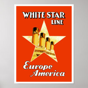 Poster White Star Line