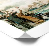 Poster White Star Line Cédric quitte Liverpool (Coin)