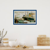 Poster White Star Line Cédric quitte Liverpool (Cuisine)