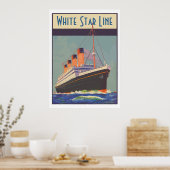Poster White Star Line (Titanic) (Cuisine)