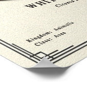 Poster White Stork Zoology Series (Coin)