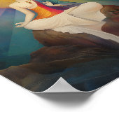 Poster White Tara Rainbow Imprimer : Bouddhiste Goddess A (Coin)