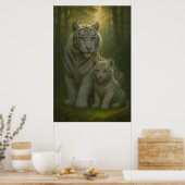 Poster White Tiger – Guardian of Light – ManJiangHong Art (Cuisine)