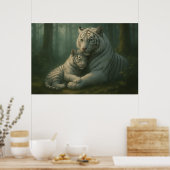 Poster White Tiger – Guardian of Light – ManJiangHong Art (Cuisine)