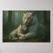 Poster White Tiger – Guardian of Light – ManJiangHong Art (Devant)