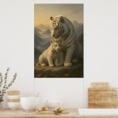 Poster White Tiger – Guardian of Light – ManJiangHong Art (Cuisine)
