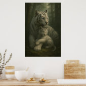 Poster White Tiger – Guardian of Light – ManJiangHong Art (Cuisine)