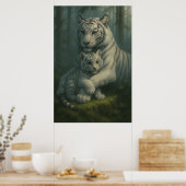 Poster White Tiger – Guardian of Light – ManJiangHong Art (Cuisine)