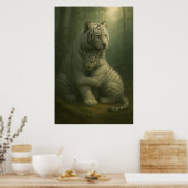 Poster White Tiger – Guardian of Light – ManJiangHong Art (Cuisine)