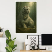 Poster White Tiger – Guardian of Light – ManJiangHong Art (Bureau à domicile)