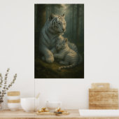 Poster White Tiger – Guardian of Light – ManJiangHong Art (Cuisine)
