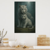Poster White Tiger – Guardian of Light – ManJiangHong Art (Cuisine)