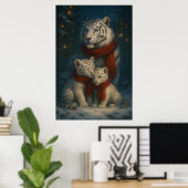 Poster White Tiger – Guardian of Light – ManJiangHong Art (Bureau à domicile)