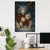 Poster White Tiger – Guardian of Light – ManJiangHong Art (Bureau à domicile)