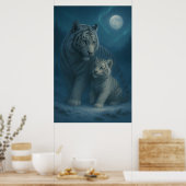 Poster White Tiger – Guardian of Light – ManJiangHong Art (Cuisine)