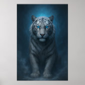 Poster White Tiger – Mystical Fantasy Portrait – ManJiang (Devant)