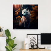 Poster White Wolf (Bureau à domicile)