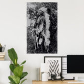 Poster White Wolf, un chef Comanche, c.1891-98 (Bureau à domicile)