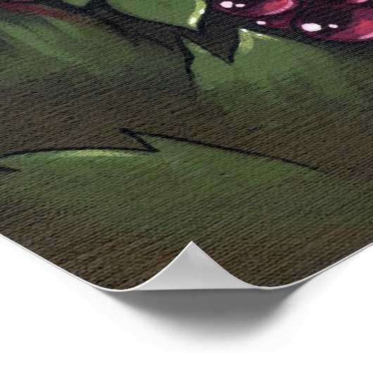 Poster White Zinfandel ART IMPRIMER vin fée verdoyante (Coin)