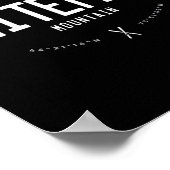 Poster Whiteface Mountain New York Graphic Distressed Vin (Coin)