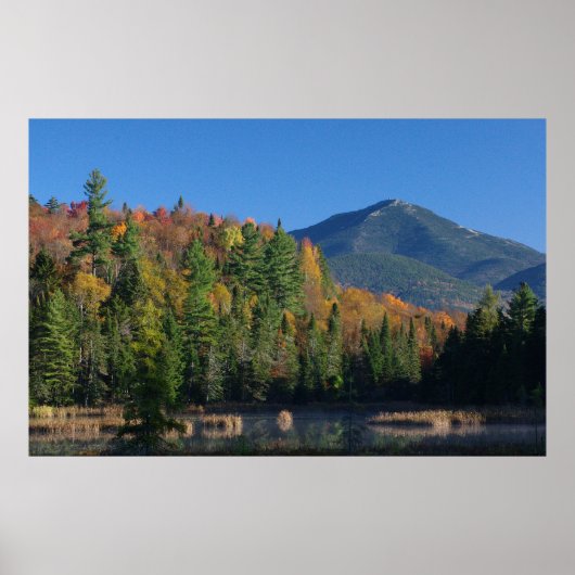 Poster Whiteface Mountain sur Little Cherrypatch Pond (Devant)