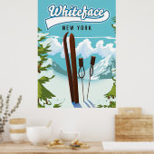 Poster Whiteface New York À Ski (Cuisine)