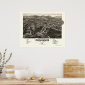 Poster Whitefield, NH Panoramic Map - 1883 (Cuisine)