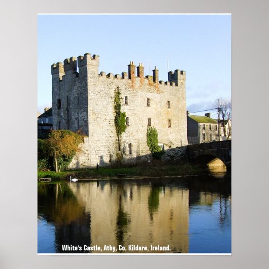 Poster White's Castle, Athy, Comté de Kildare, Irlande (Devant)