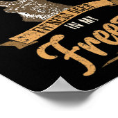 Poster Whitetail Buck Fun Deer Chasse Saison Je suis dans (Coin)