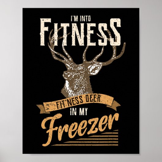 Poster Whitetail Buck Fun Deer Chasse Saison Je suis dans (Devant)