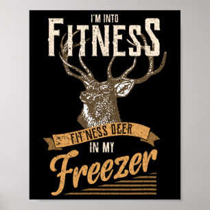 Poster Whitetail Buck Funny Deer Chasse Saison Je suis da