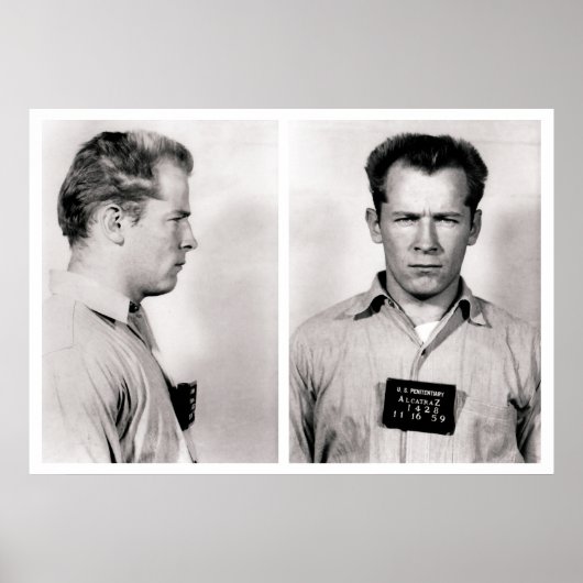 POSTER WHITEY BULGER ALCATRAZ MUGSHOT 1959 (Devant)
