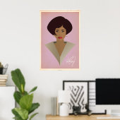 Poster Whitney Houston, conception d'impression d'icône m (Bureau à domicile)