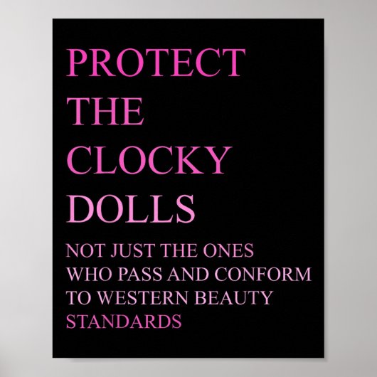 Poster Who P And Conform To Western Beauty Standards  (Devant)