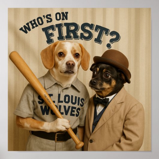 Poster "Who's On First?" (Devant)