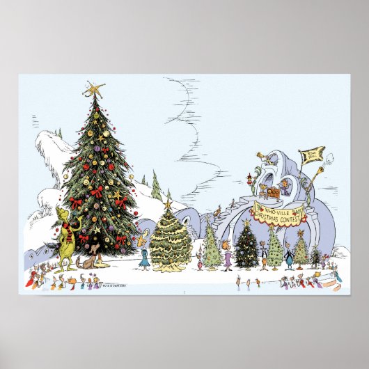 Poster Whoville Christmas Tree Contest (Devant)