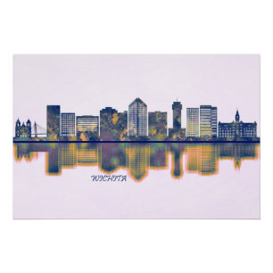 Poster Wichita Skyline