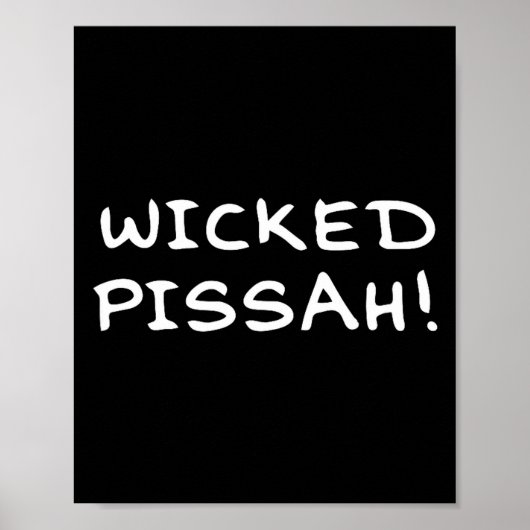 Poster Wicked Ah! Funny Awesome Er New England  (Devant)