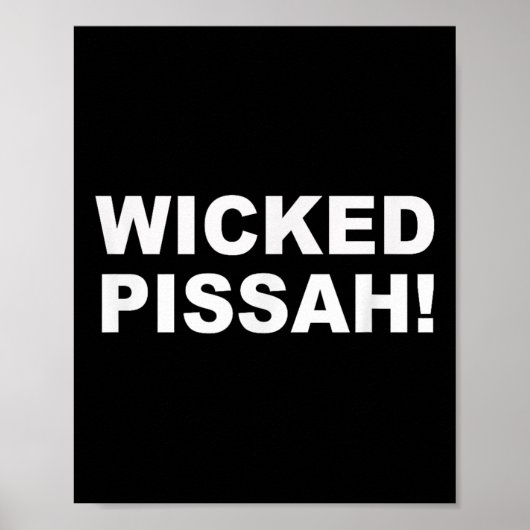 Poster Wicked Ah! Funny Awesome Er New England  (Devant)