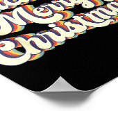 Poster Wicked Merry Christmas Retro Groovy New England Xm (Coin)