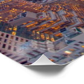 Poster Wide view of Manhattan at sunset (Coin)