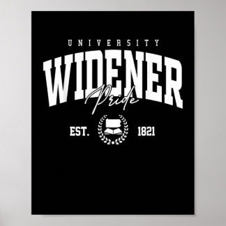 Poster Widener Collegiate of Technology Arch Vintage for