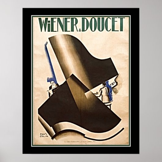 Poster Wiener & Doucet Art Deco Dualing Pianos (Devant)
