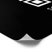 Poster Wifi Network | QR Code Internet Password Black (Coin)