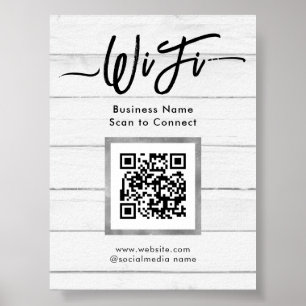 Poster Wifi simple pour les professionnels
