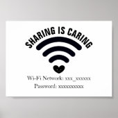 Poster WiFi-wachtwoord (Voorkant)