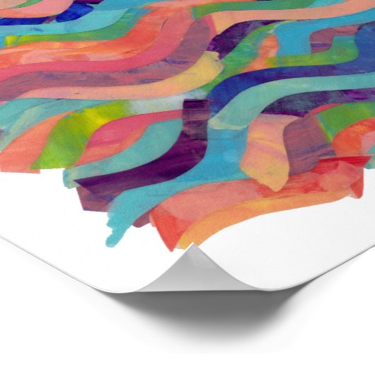 Poster Wiggles et vagues (Coin)