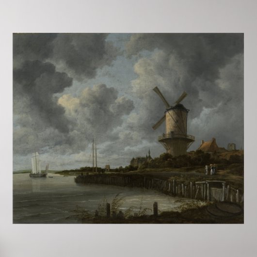 Poster Wijk bij Duustede, Ruisdael (Devant)